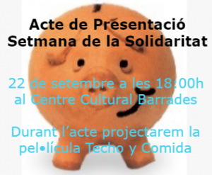 Acte de Presentació III Setmana de la Solidaritat